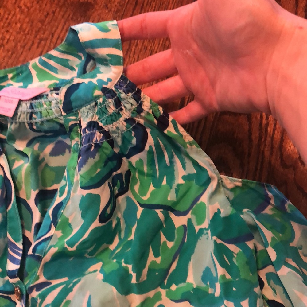 Lilly Pulitzer XXS Open Shoulder Blouse - Picture 4 of 9